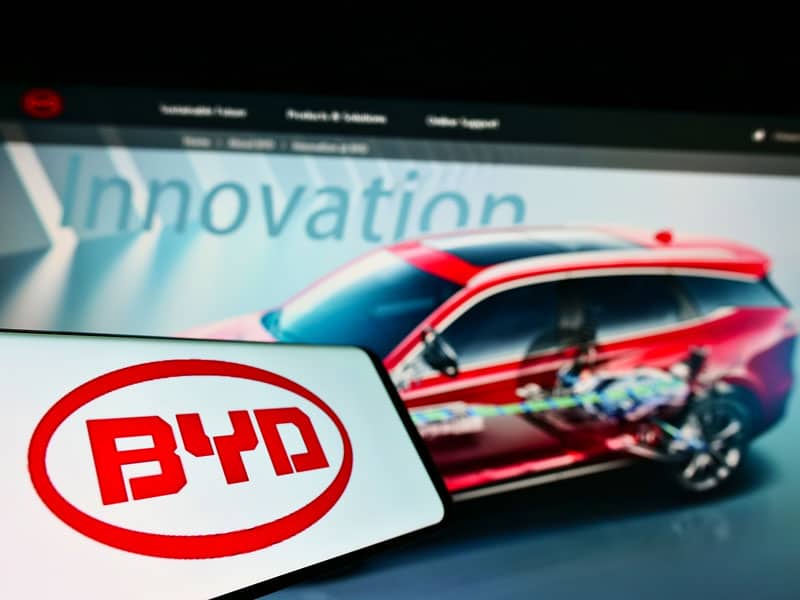 BYD innovativer Motor als Darstellung