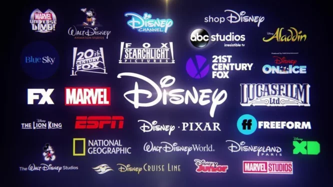 The Walt Disney consumer products media networks television group disney+
