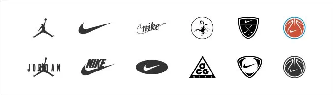 Alle Nike Logos in der Übersicht created nike Offiziell