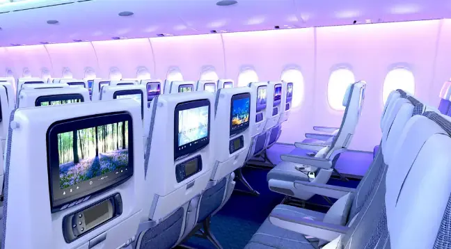 Sitze im Innenraum der Airbus A380