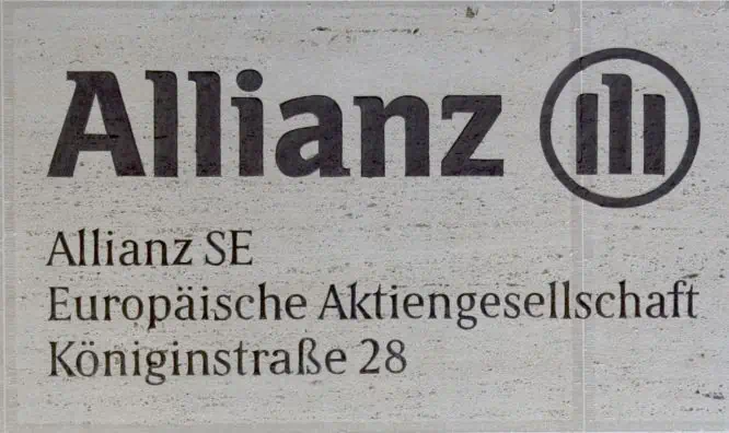 Anzeige brief Tafel name asset manager Allianz